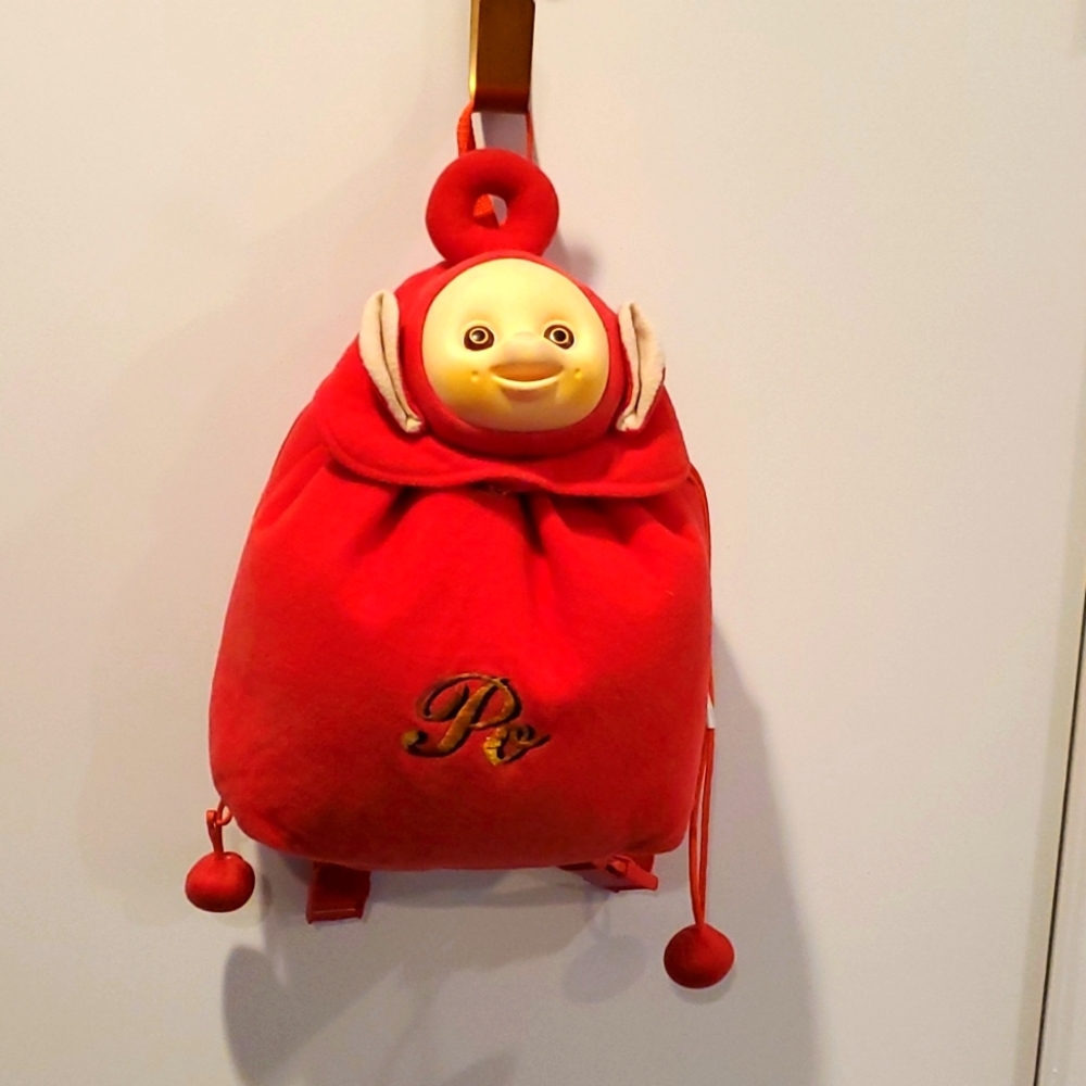 🔴 RARE 🔴 VINTAGE RETRO Teletubbies Po Adjustable Backpack 🎒